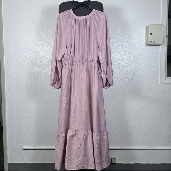 A New Day Pink Long Sleeve Sundress - Picture 5 of 7
